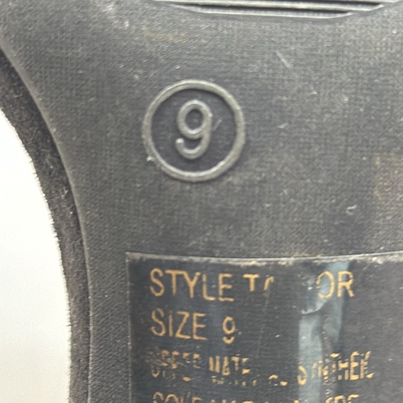 Lulu's Black Block Heel Suede Heels Special Occasion Prom Evening BHE6882A - Picture 8 of 8